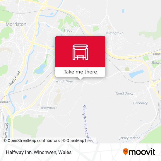 Halfway Inn, Winchwen map