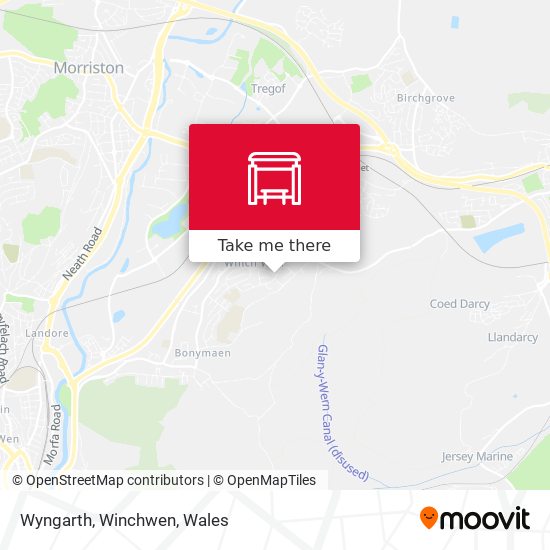 Wyngarth, Winchwen map