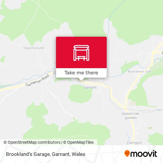 Brookland's Garage, Garnant map