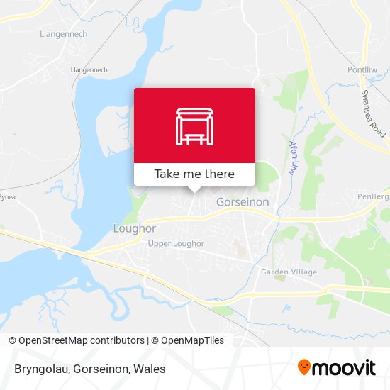 Bryngolau, Gorseinon map