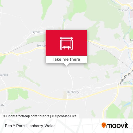 Pen Y Parc, Llanharry map