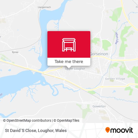 St David`S Close, Loughor map