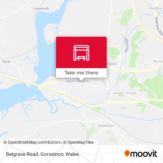 Belgrave Road, Gorseinon map