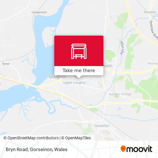 Bryn Road, Gorseinon map