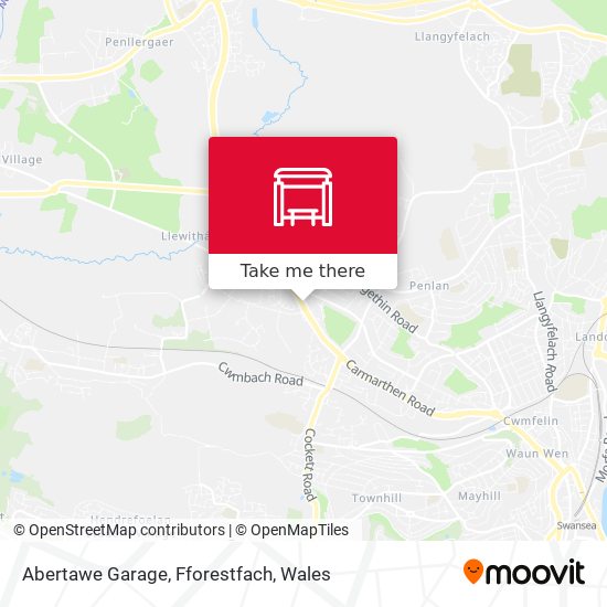 Abertawe Garage, Fforestfach map