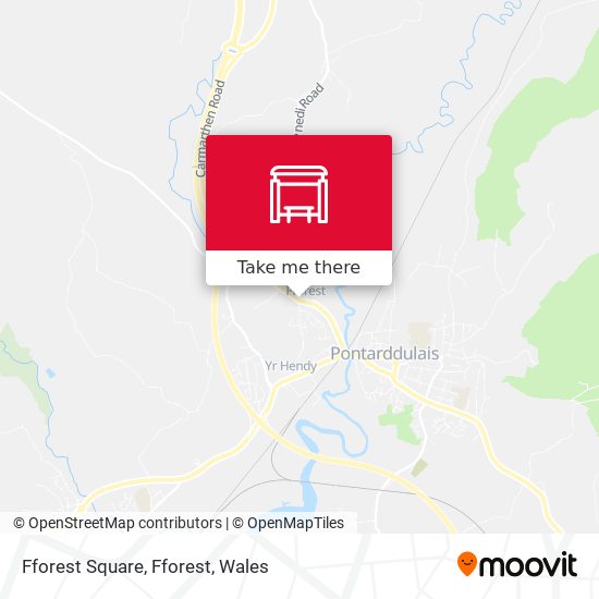 Fforest Square, Fforest map