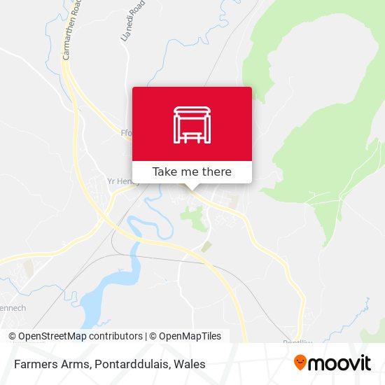 Farmers Arms, Pontarddulais map