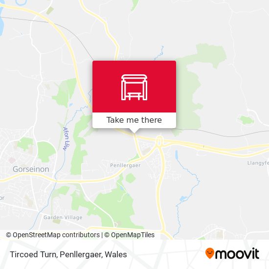 Tircoed Turn, Penllergaer map