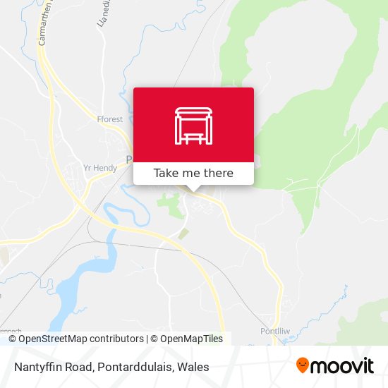 Nantyffin Road, Pontarddulais map