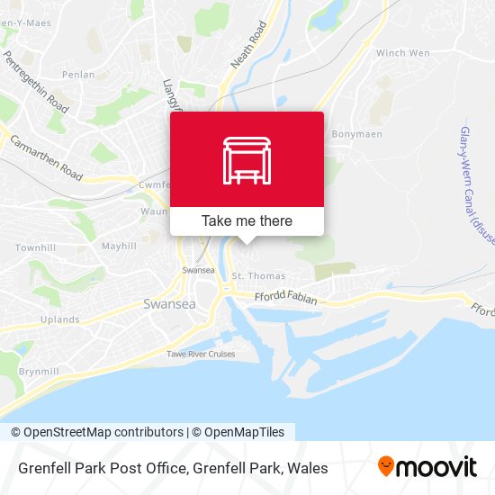 Grenfell Park Post Office, Grenfell Park map