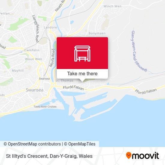 St Illtyd's Crescent, Dan-Y-Graig map
