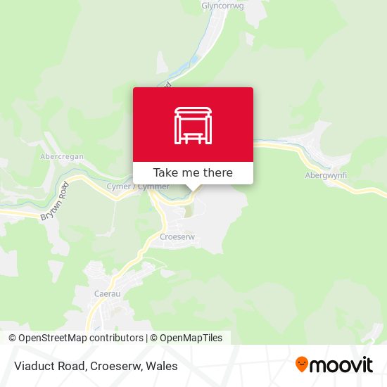 Viaduct Road, Croeserw map