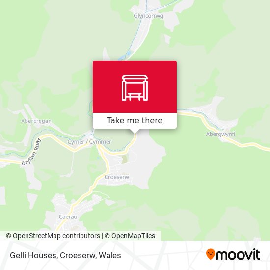 Gelli Houses, Croeserw map