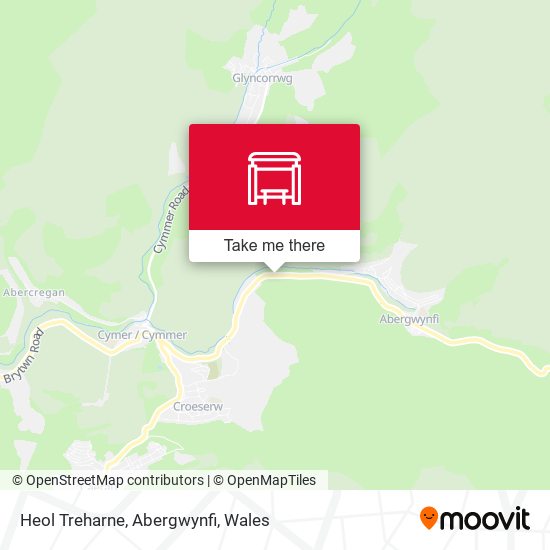 Heol Treharne, Abergwynfi map
