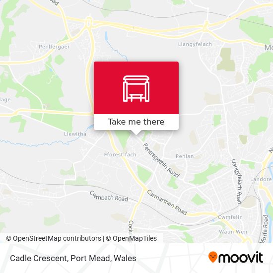 Cadle Crescent, Port Mead map