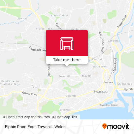 Elphin Road East, Townhill map