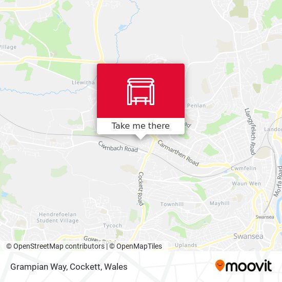Grampian Way, Cockett map