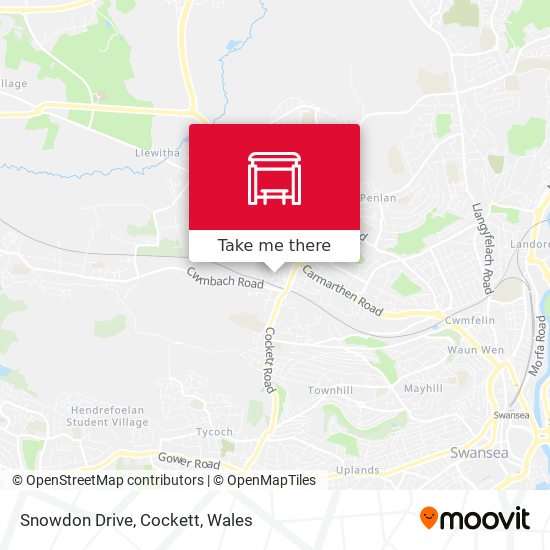 Snowdon Drive, Cockett map