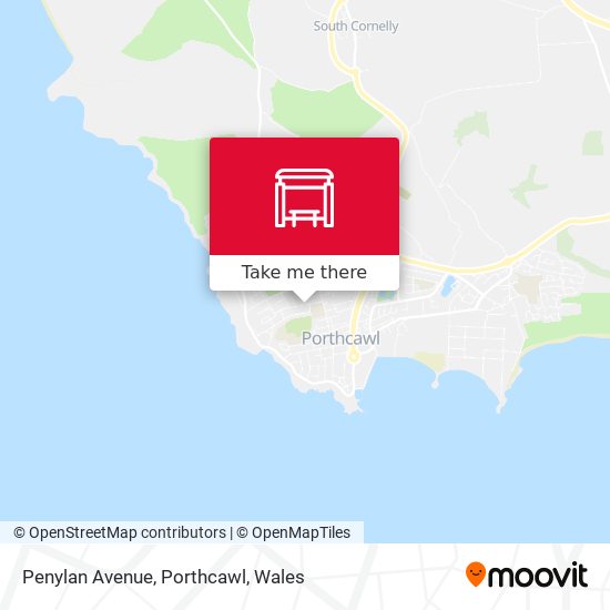 Penylan Avenue, Porthcawl map