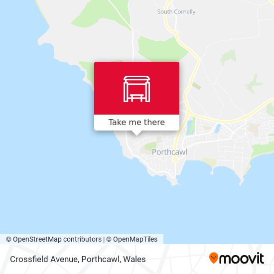 Crossfield Avenue, Porthcawl map