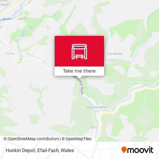 Hunkin Depot, Efail-Fach map