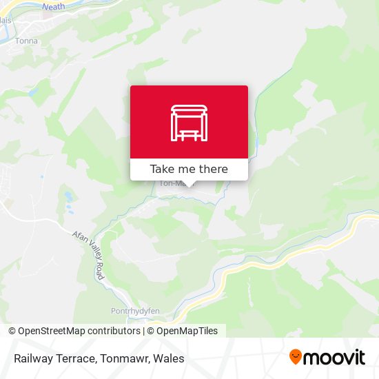Railway Terrace, Tonmawr map