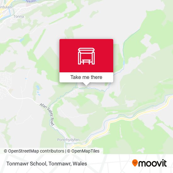 Tonmawr School, Tonmawr map