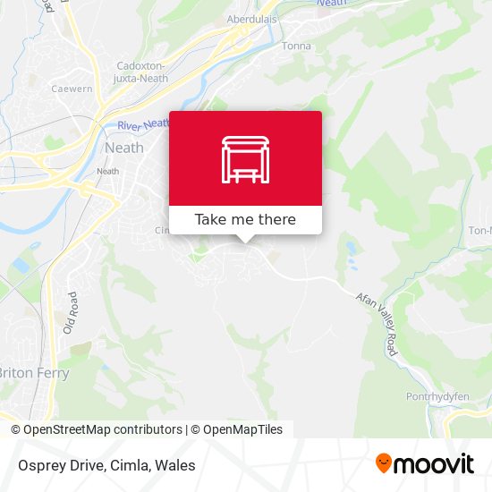 Osprey Drive, Cimla map