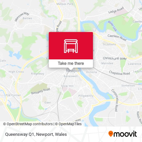 Queensway Q1, Newport map