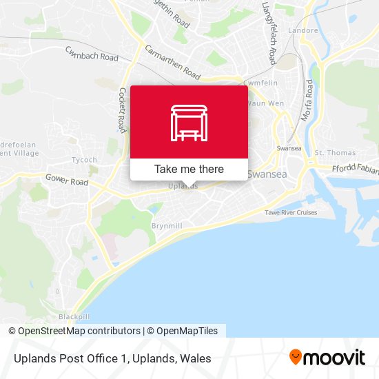 Uplands Post Office 1, Uplands map