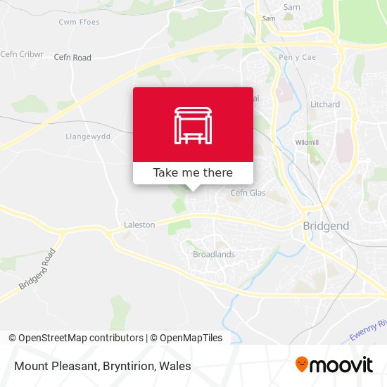 Mount Pleasant, Bryntirion map