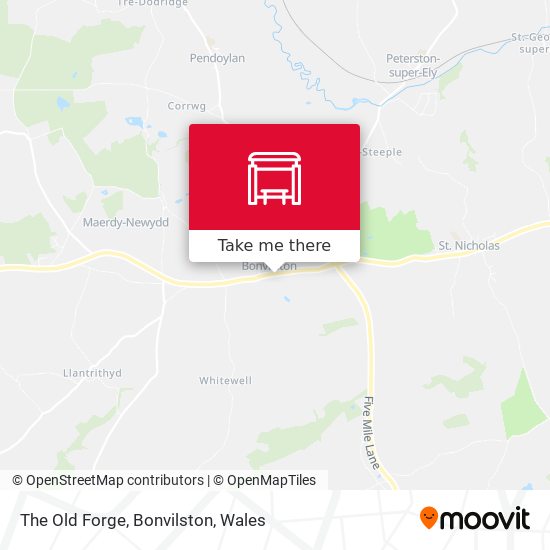 The Old Forge, Bonvilston map