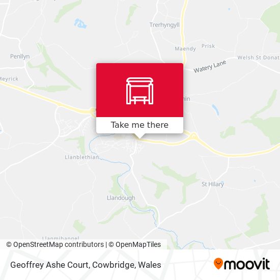 Geoffrey Ashe Court, Cowbridge map