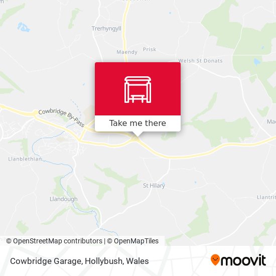 Cowbridge Garage, Hollybush map