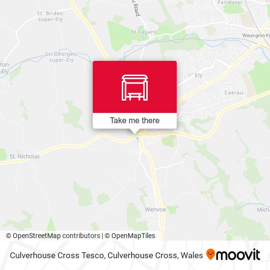 Culverhouse Cross Tesco, Culverhouse Cross map