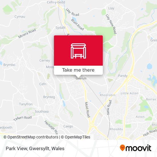 Park View, Gwersyllt map