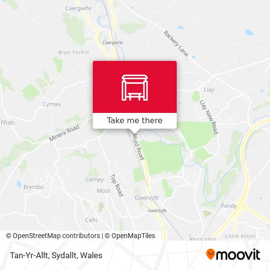 Tan-Yr-Allt, Sydallt map