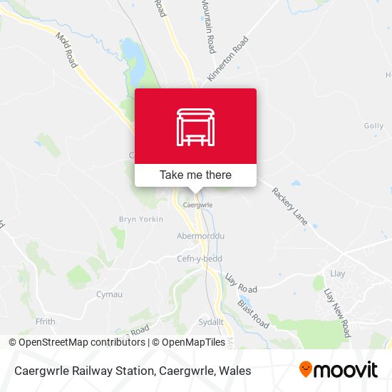 Caergwrle Railway Station, Caergwrle map