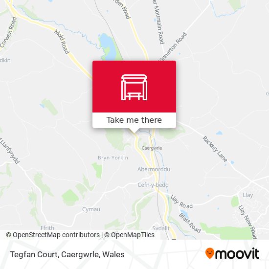 Tegfan Court, Caergwrle map