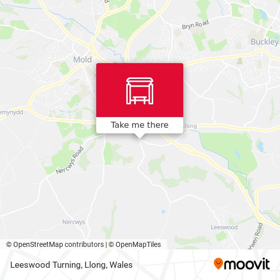 Leeswood Turning, Llong map