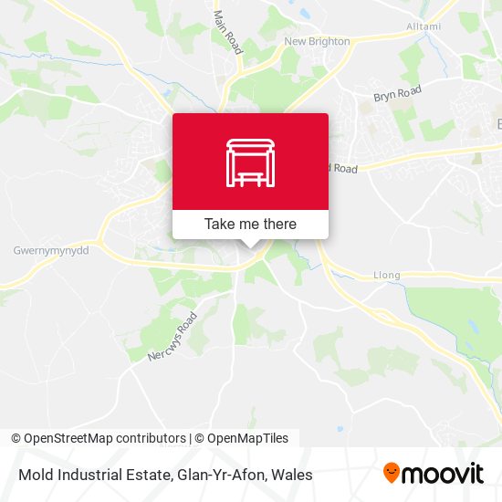 Mold Industrial Estate, Glan-Yr-Afon map