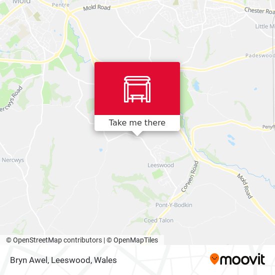 Bryn Awel, Leeswood map