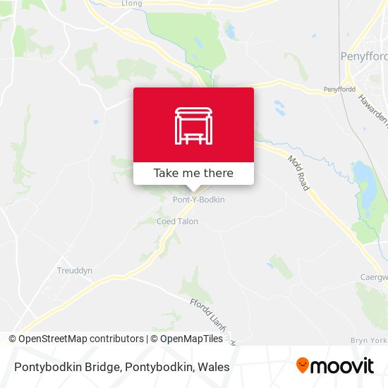 Pontybodkin Bridge, Pontybodkin map