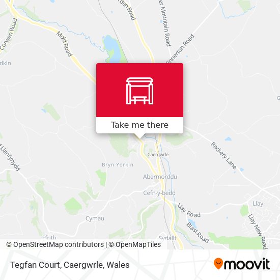 Tegfan Court, Caergwrle map