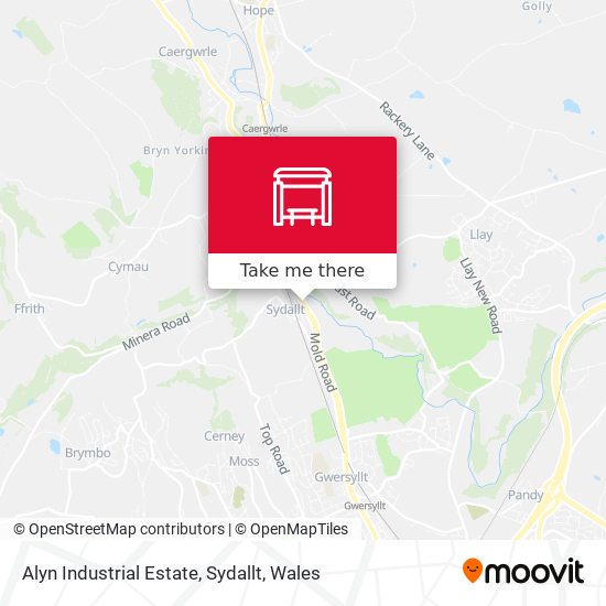 Alyn Industrial Estate, Sydallt map