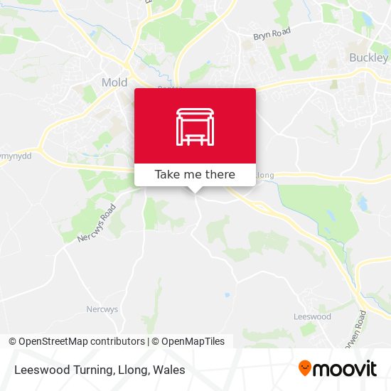 Leeswood Turning, Llong map