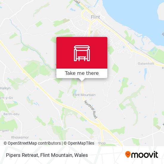 Pipers Retreat, Flint Mountain map