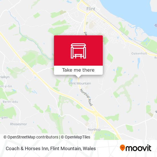 Coach & Horses Inn, Flint Mountain map