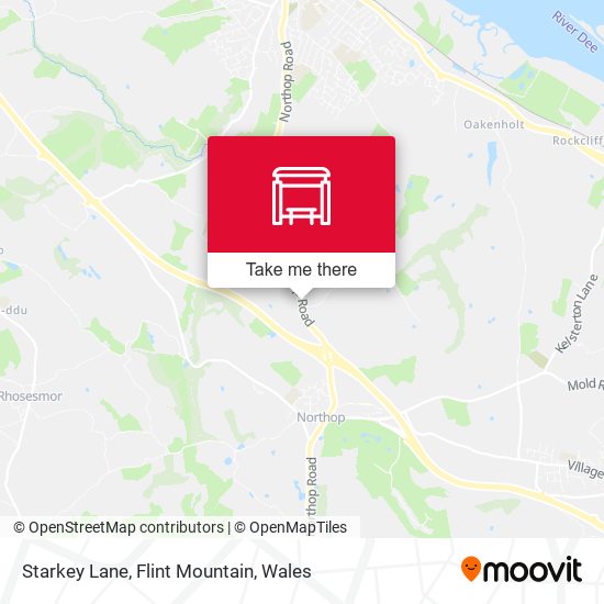 Starkey Lane, Flint Mountain map