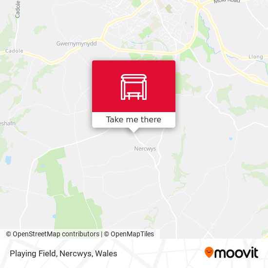Playing Field, Nercwys map